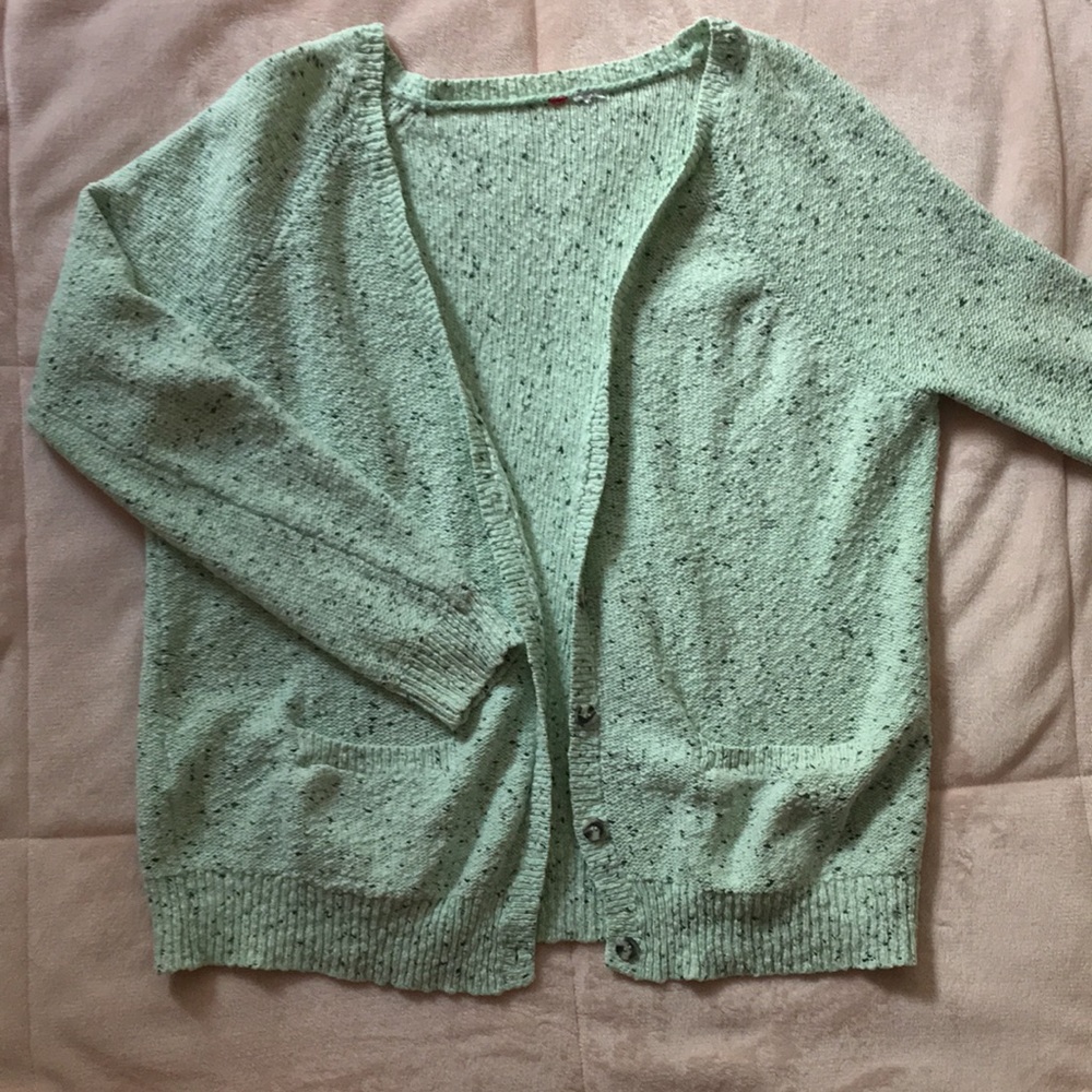 Mint chocolate chip cardigan